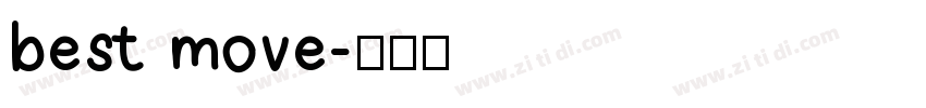 best move字体转换
